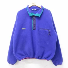XL/古着 コロンビア 長袖 フリース ジャケット スナップT メンズ 青他 ブルー 25sep03 中古 アウター