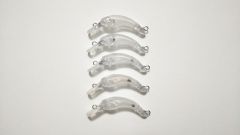 未塗装 ニョロ系クランク 5個セット 1g 4cm ブランク ルアー 無塗装 DIY クランクベイト 管理釣り場 エリアトラウト イワナ ヤマメ アマゴ にょろ系 ニジマス ソルト メバリング メバル GT メッキ カマス 堤防