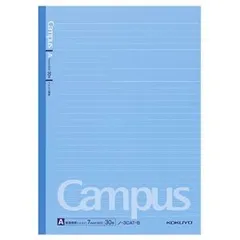 (まとめ) コクヨ キャンパスノート(ドット入り罫線・カラー表紙) セミB5 A罫 30枚 青 ノ-3CAT-B 1冊 【×40セット】