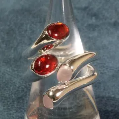 極美品 ジョージジェンセンカーニバルガーネットローズリング 極美品 ジョージジェンセンカーニバルガーネットローズリング 極