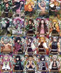 【中古】キャラカード 全20種セット 「鬼滅の刃 ステンドグラスカード 自販機Ver.」