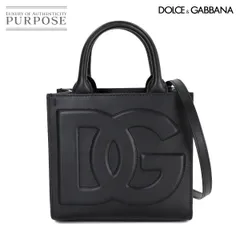 未使用 展示品 ドルチェ&ガッバーナ DOLCE&GABBANA DG デイリー 2way ハンド ショルダー バッグ レザー ブラック ゴールド 金具 90275358のサムネイル