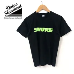 shure マイクメーカー　tシャツ　Lブラック shure マイクメーカーtシャツLブラック