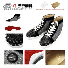 Christian Louboutin クリスチャン ルブタン ハイカット スニーカー LOUIS JUNIOR SPIKES ORLATO イタリア製 新品 ★ VERSION GREY K862-41..