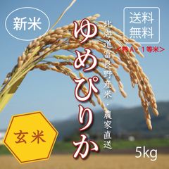 【令和6年度産】ゆめぴりか　玄米5kg お米　米　ブランド米　農家直送　玄米価格　特A米