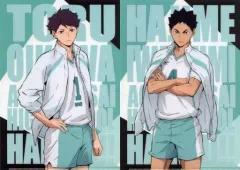 【中古】クリアファイル 及川徹＆岩泉一 A4クリアファイルセット 「ハイキュー!! 新シリーズキックオフイベント～全国大会への道～」