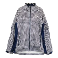 サイズ：LL CALLAWAY キャロウェイ  レインウェア セットアップ 千鳥格子柄 ネイビー系 [240101308011] ゴルフウェア メンズ ストスト