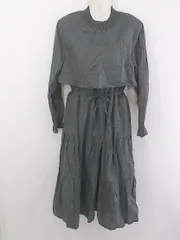 ◇ ◎ w closet ダブルクローゼット ハイネック 長袖 膝下丈 ワンピース サイズM ダークグレー系 レディース P  【中古】 【1208310000270】のサムネイル