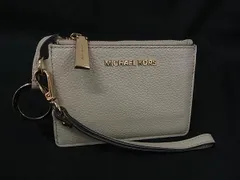 ■美品■ MICHAEL KORS マイケルコース レザー コインケース コインパース 小銭入れ レディース グレージュ系 DG8885
