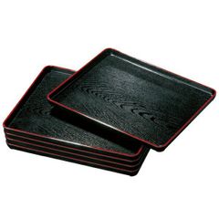 高級木使用☆紀州塗り☆お盆☆定食☆トレーラン☆8枚セット☆滑り止め