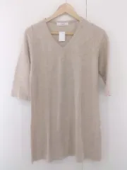 ◇ BEAMS LIGHTS ビームス ライツ 七分袖 ミニ ニット ワンピース ベージュ レディース P  【1301310001565】のサムネイル