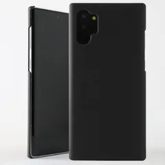Galaxy Note10+ ケース SC-01M SCV45 ノート10プラス 耐衝撃 シンプル さらさら ハード ケース 【Color】 ブラック