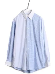 【お得なクーポン配布中!】 ブルックスブラザーズ クレイジー パターン 長袖 ボタンダウン シャツ メンズ M 古着 Brooks Brothers クレリック ピマ コットン MADISON
