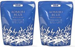AOMORI BLUE あおもり藍 マイルド ボディーソープ 詰め替え用 450ml ×2個セット 藍エキス配合 自然由来