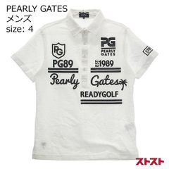 PEARLY GATES 【ポロシャツ & キャップ 】白 青 サイズ4 - メルカリ
