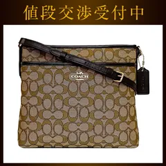 コーチ ショルダーバッグ ec-22350 ベージュ ブラウン シグネチャー