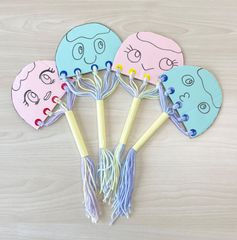 ♪ハンドメイド  ひもきり 指の運動/リハビリに♪