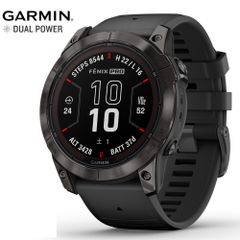 GARMIN fenix 7X Pro Sapphire Dual Power Ti Carbon Gray DLC / Black  010-02778-52