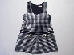 ミキハウス miki house mikihouse アウトレット 子供服 女の子 110cm ジャンパースカート 黒 ギンガムチェック リーナちゃん 秋 冬 ★4 冬服 ガールズ 女児 キッズ 【中古】 ユーズド リサイクル こども