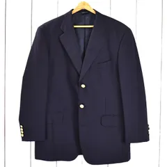ラルフローレン濃紺ジャケット11号98%ポリウレタン2%いぶし金ボタンポケット4 ラルフローレン濃紺ジャケット11号98%ポリウレタン2%いぶし金