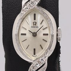 オメガ 1962年 18金無垢！ レディース手巻 カットガラス ダイヤ6 OH済 