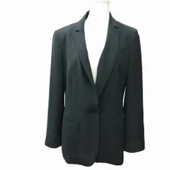 アルマーニ コレツィオーニ ARMANI COLLEZIONI テーラード ジャケット カジュアルジャケット 無地 黒 ブラック 42 約M-Lのサムネイル