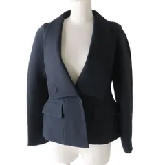美品◎正規品 フランス製 2018年 Christian Dior クリスチャンディオール 841V19A1166 レディース シルク混 ウールジャケット ブラック 36 m09-st30224-834のサムネイル