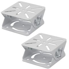 heizi CCTV 防犯カメラ ブラケット ２個セット 監視カメラ 取り付け ベース 取付金具 ハウジング 固定用 角度調整可能 トラブル防止 (ホワイト)