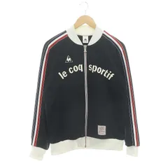 ルコックスポルティフ le coq sportif 130THアニバーサリー トリコロールラインブルゾン ジャンパー ロゴ L 黒 ブラック /AQのサムネイル