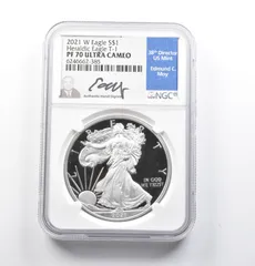 【新品】シルバー イーグル銀貨2021 Eagle PCGS MS70 T1 アメリカ 2021-(P) 1ドル1オンス 銀貨 PCGS MS70 シルバー