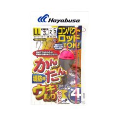 【新着商品】ハヤブサ(Hayabusa) コンパクトロッド 簡単ウキ釣りセット(堤防用) LL HA176