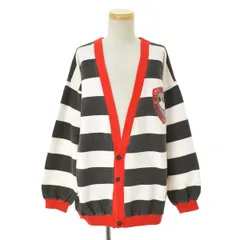 【DISNEY】～90s ボーダー柄プリントスウェット長袖カーディガン