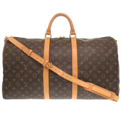 美品 ルイ ヴィトン キーポルバンドリエール55 モノグラム M41414 ボストンバッグ LV 1242 LOUIS VUITTON