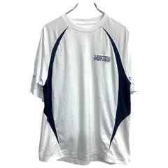 Champion 半袖 ロゴ Tシャツ Mサイズ チャンピオン スポーツ ホワイト ネイビー 古着卸 アメリカ仕入 t2407-3057