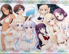 [중고] 태피스트리 [단품] 집합(수영복) A3 태피스트리 [NEW GAME!