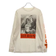 美品 HERON PRESTON ロンT ホワイト M 刺繍 肉厚生地 袖ロゴ 刺繍ロンT(M ホワイト): トップス｜Right-on公式オンラインショップ