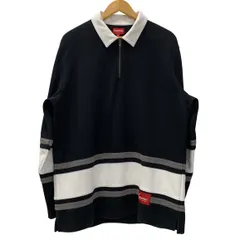 Supreme ラガーシャツ L 黒/黄色/白 中古・古着通販】NIKE (ナイキ) SUPREME (シュプリーム) ラガー