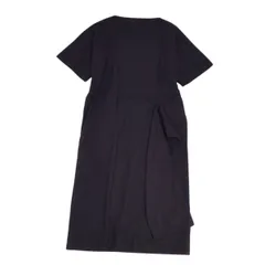 美品 ドゥロワー DRAWER ワンピース ドレス 半袖 ショートスリーブ 無地 コットン トップス レディース 38(M相当) ブラックのサムネイル