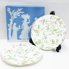 WEDGWOOD ウェッジウッド SWEET PLUM スイートプラム プレート 27cm 3枚セット 花柄 皿 Z0001-0523①