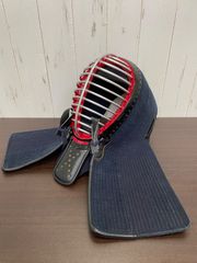 a558☆剣道防具☆面単品☆7㎜ミシン刺し☆つむじ57.5☆面金12本☆幼年用☆初心者☆中古品