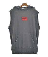 GIVENCHY PARIS ノースリーブパーカー ダメージ加工 グレー - メルカリ