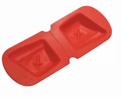 アサヒ ソフト食シリコン型 レッド 魚型 AS-R(BSL3001)