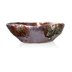 【未使用】盆栽鉢 4.5号 葉型 茶窯変 信楽焼 陶器 皿 浅型 山野草 雑木 松柏 多肉 ミニ 小品 小さい 約14.5センチうめきち盆栽用品店