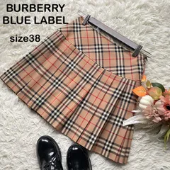 バーバリーブルーレーベル　美品　ノバチェックプリーツミニスカート　安室奈美恵さん着用モデル　38 ベージュ　y2k