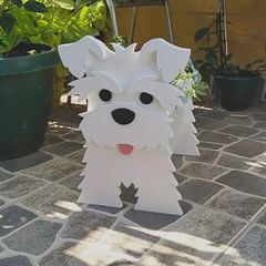 花瓶 ブルドック 犬 フラワーポット ２色展開 ブラック ベージュ 漫画ペット犬フラワーポット犬多肉植物プランター、かわいい動物