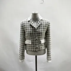 ZARA(ザラ) レディース ツイード カラークロップドジャケット XS パーマネント