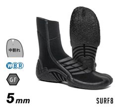 SURF8 ５mm サーフブーツ 26㎝　 83F1G3スプリットソールブーツ GF起毛 中割れ ５mmブーツ サーフ８ サーフィンブーツ サーフィン ブーツ 冬用 防寒 グッズ