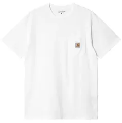 送料無料】carhartt（カーハート ワークインプログレス）WORK IN PROGRESS　WIPウイップ　I030434　S/S Pocket T-Shirt　ショートスリーブポケット付きティーシャツ　4434 コットン 02 ホワイト ユニセックス