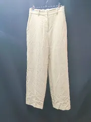 ◇ LOWRYS FARM フロントファスナー シンプル 大人カジュアル スラックス サイズL レタスグリーン レディース E  【1310130028652】