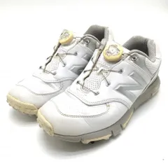ニューバランス ゴルフシューズ 白×グレー WGB574 BOA  レディース 23.5 ゴルフウェア New Balance